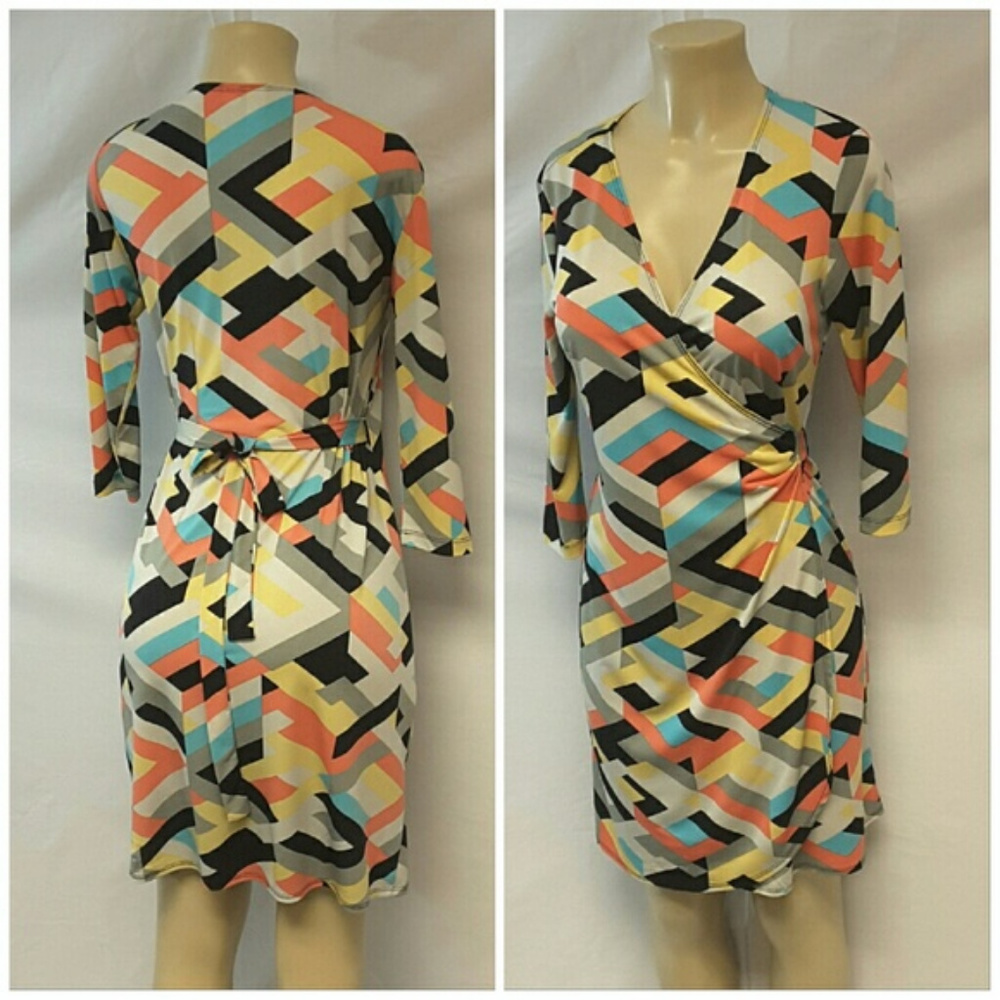 EMMA MICHELE, True Wrap Dress, size Small - Picture 4 of 8